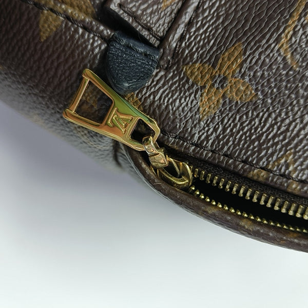 PALM SPRINGS Mini Monogram Coated Canvas Brown