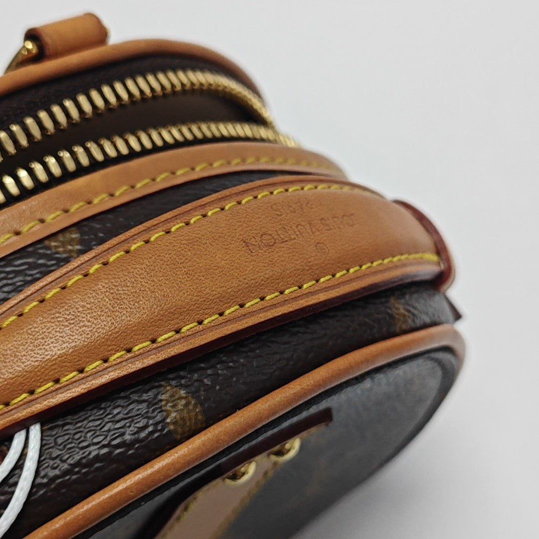 BOITE CHAPEAU Mini Monogram Coated Canvas Brown