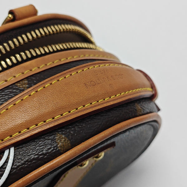 BOITE CHAPEAU Mini Monogram Coated Canvas Brown