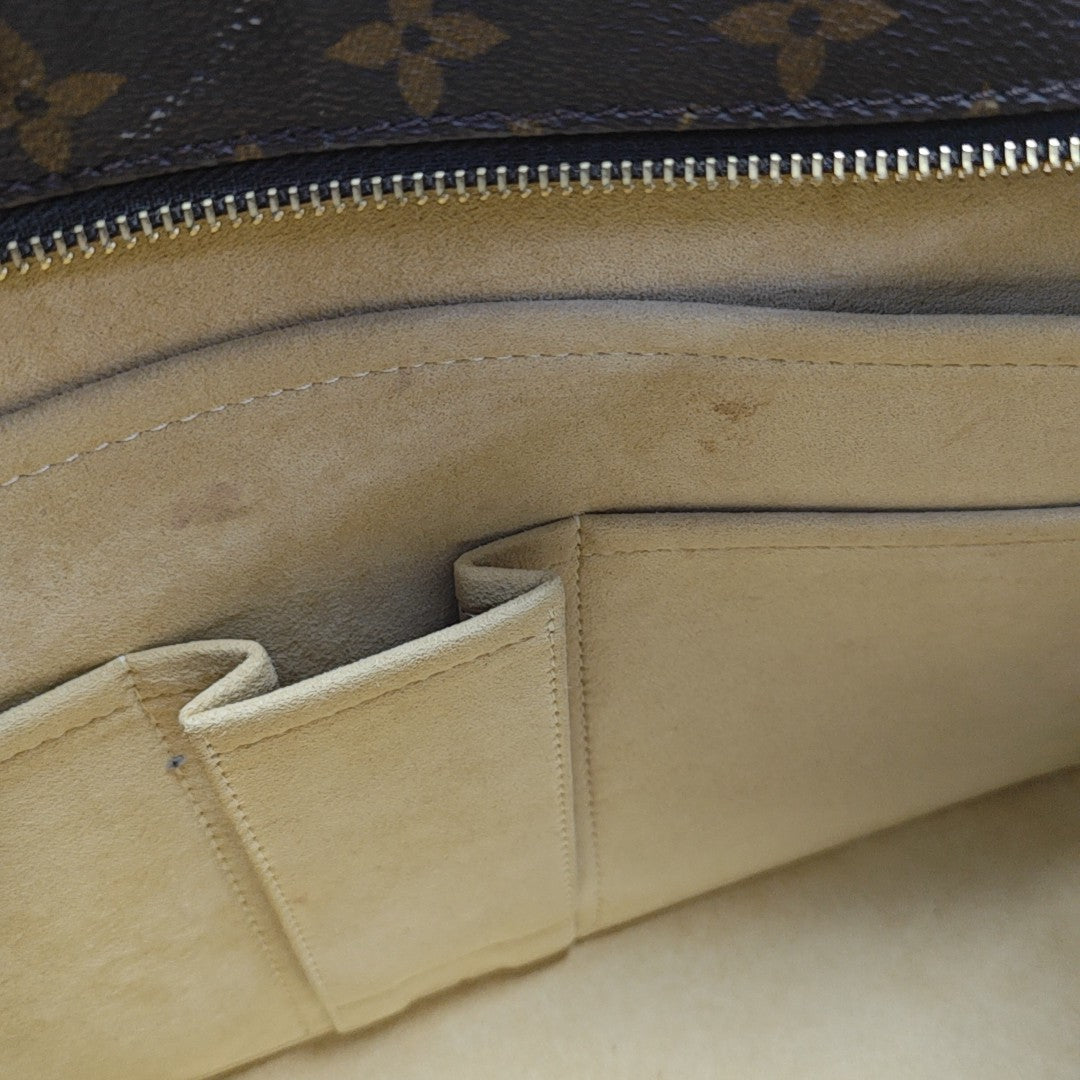 VINTAGE VAVIN GM Monogram Coated Canvas Brown