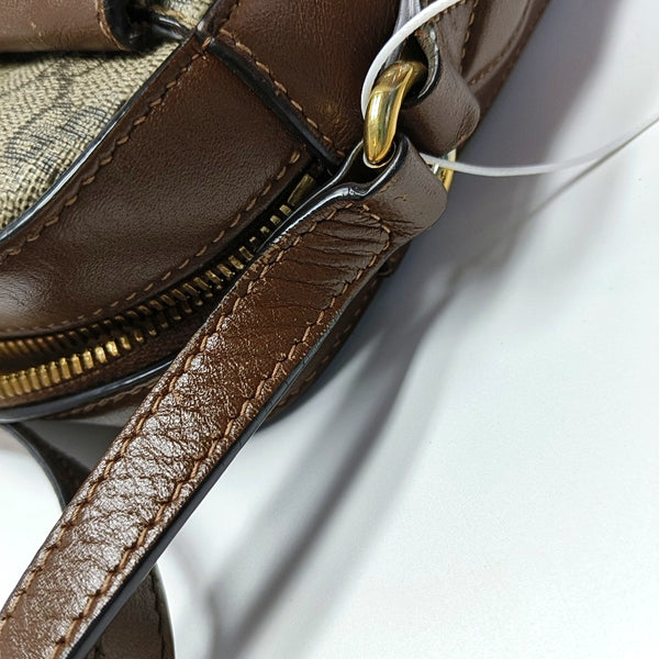 Horsebit 1955 Small Coated Canvas Beige