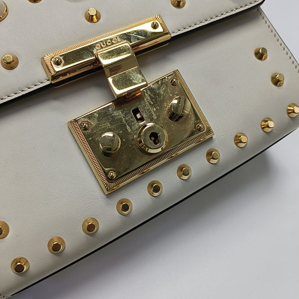 Padlock Small Calfskin White