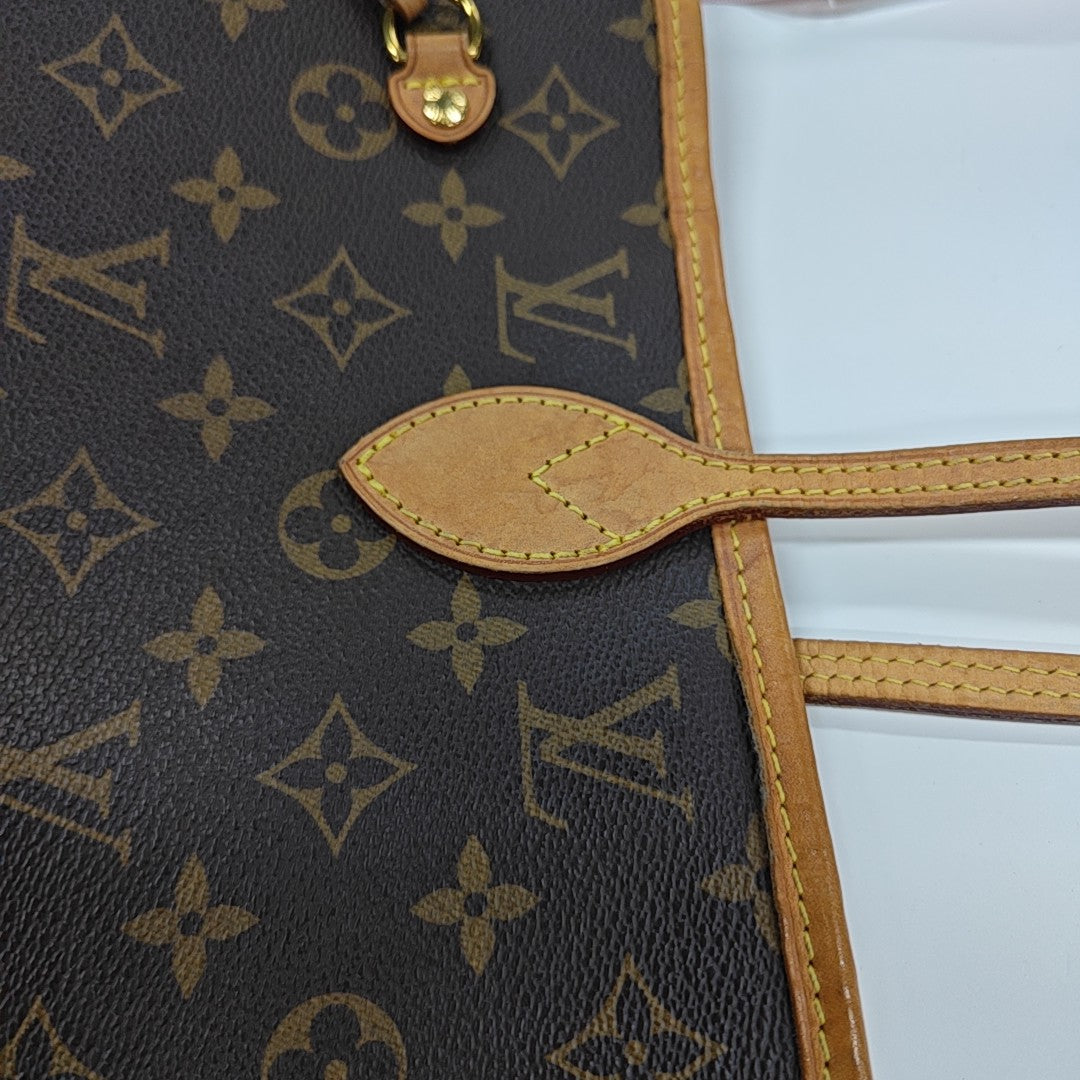 NEVERFULL MM Monogram Coated Canvas Brown