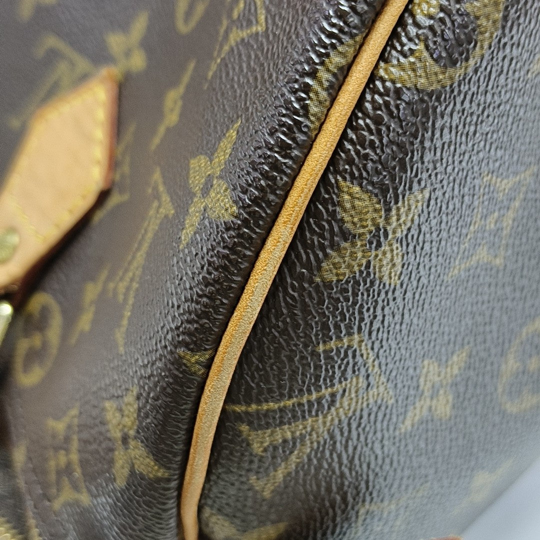 SPEEDY 30 Monogram Coated Canvas Brown