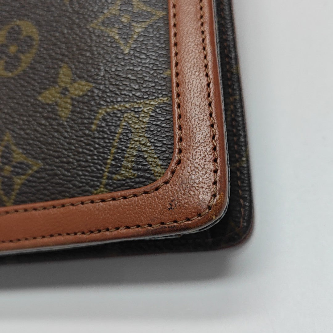 DAME GM Monogram Coated Canvas Brown