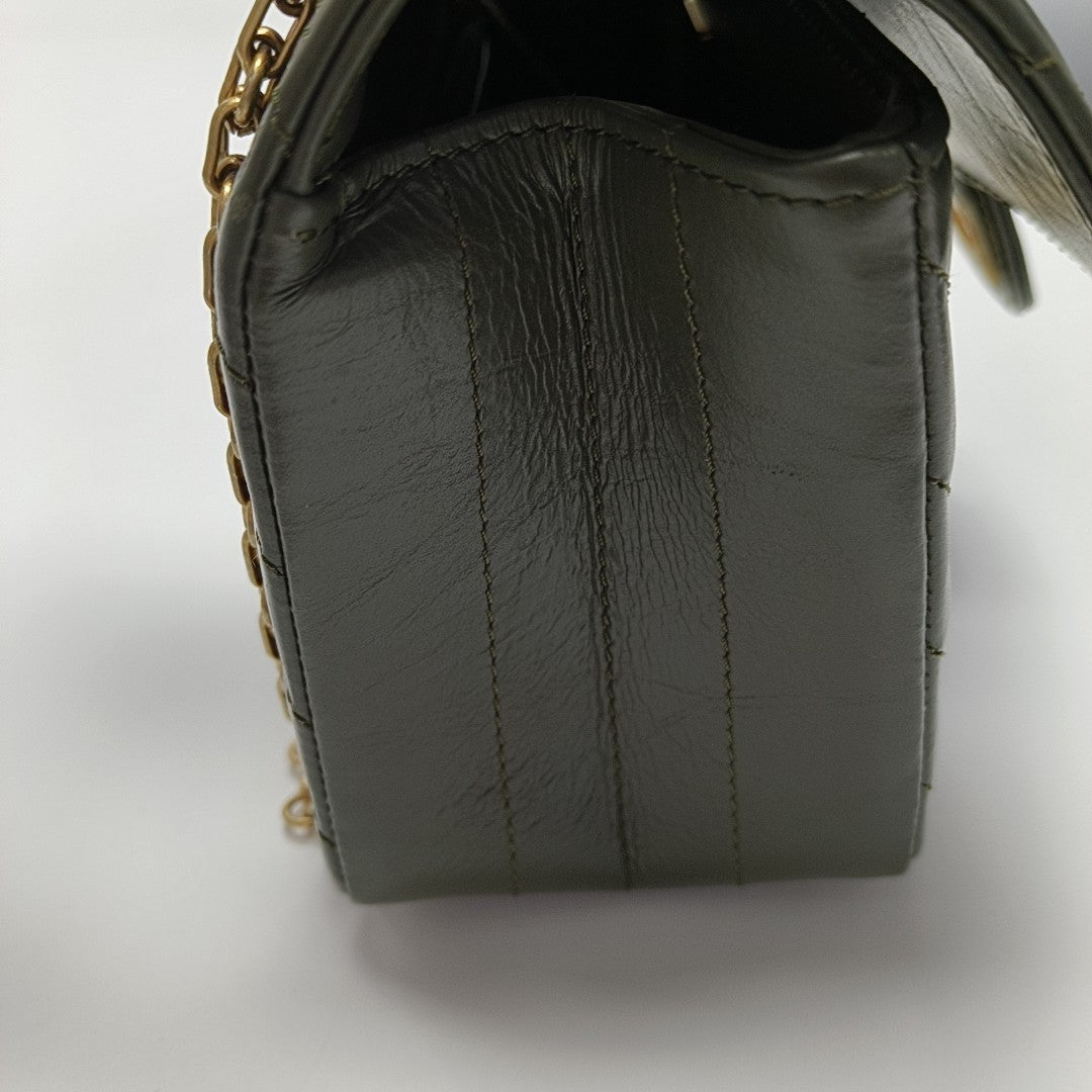 2.55 224 (mini) Chevron Calfskin Green