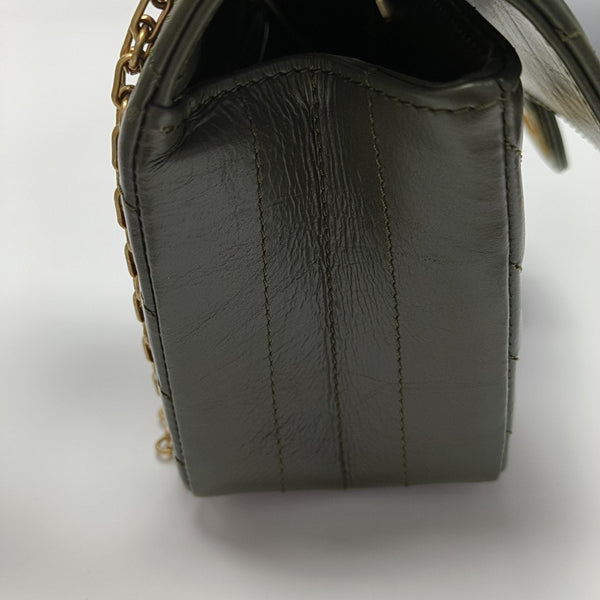 2.55 224 (mini) Chevron Calfskin Green