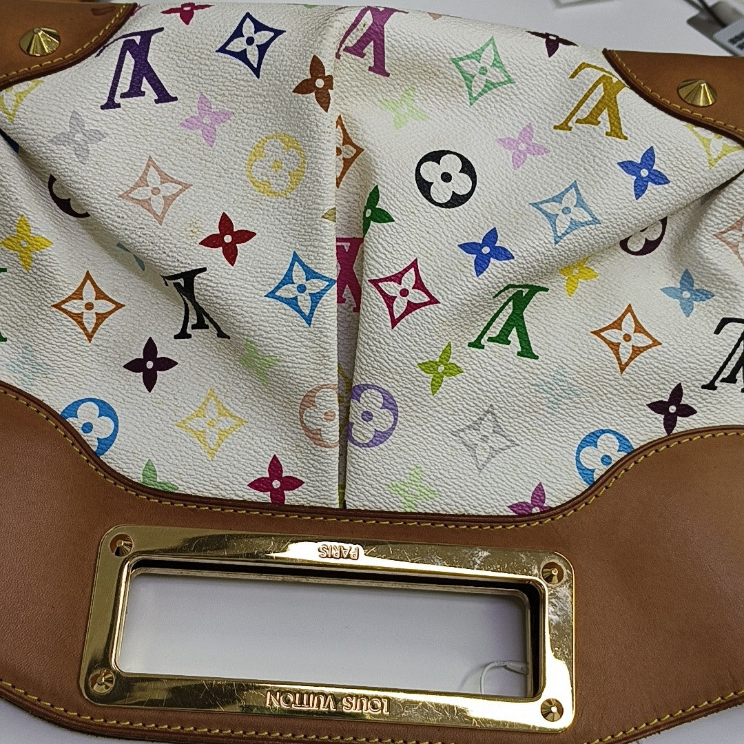 LV × TM JUDY MM Monogram Coated Canvas White