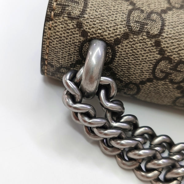 Dionysus Mini Monogram Coated Canvas Beige