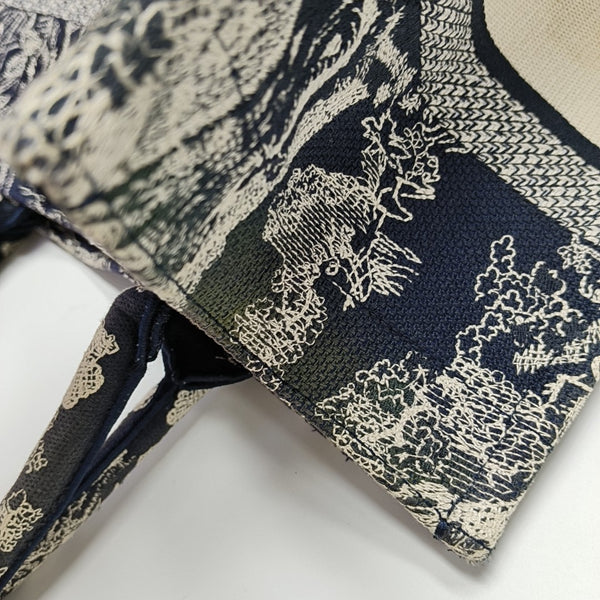 Book Tote Medium Fabric Blue