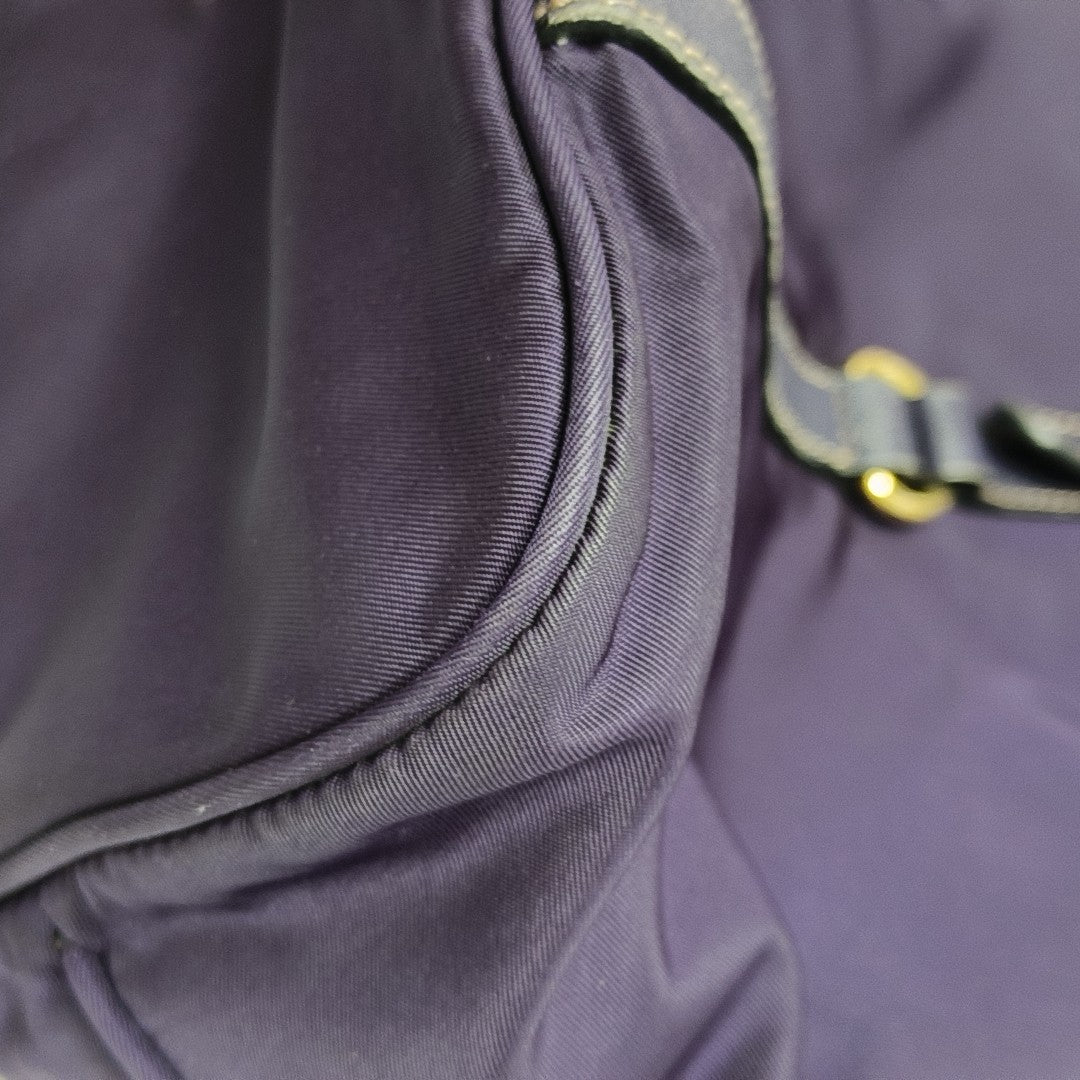 Nylon Tote Bag Purple
