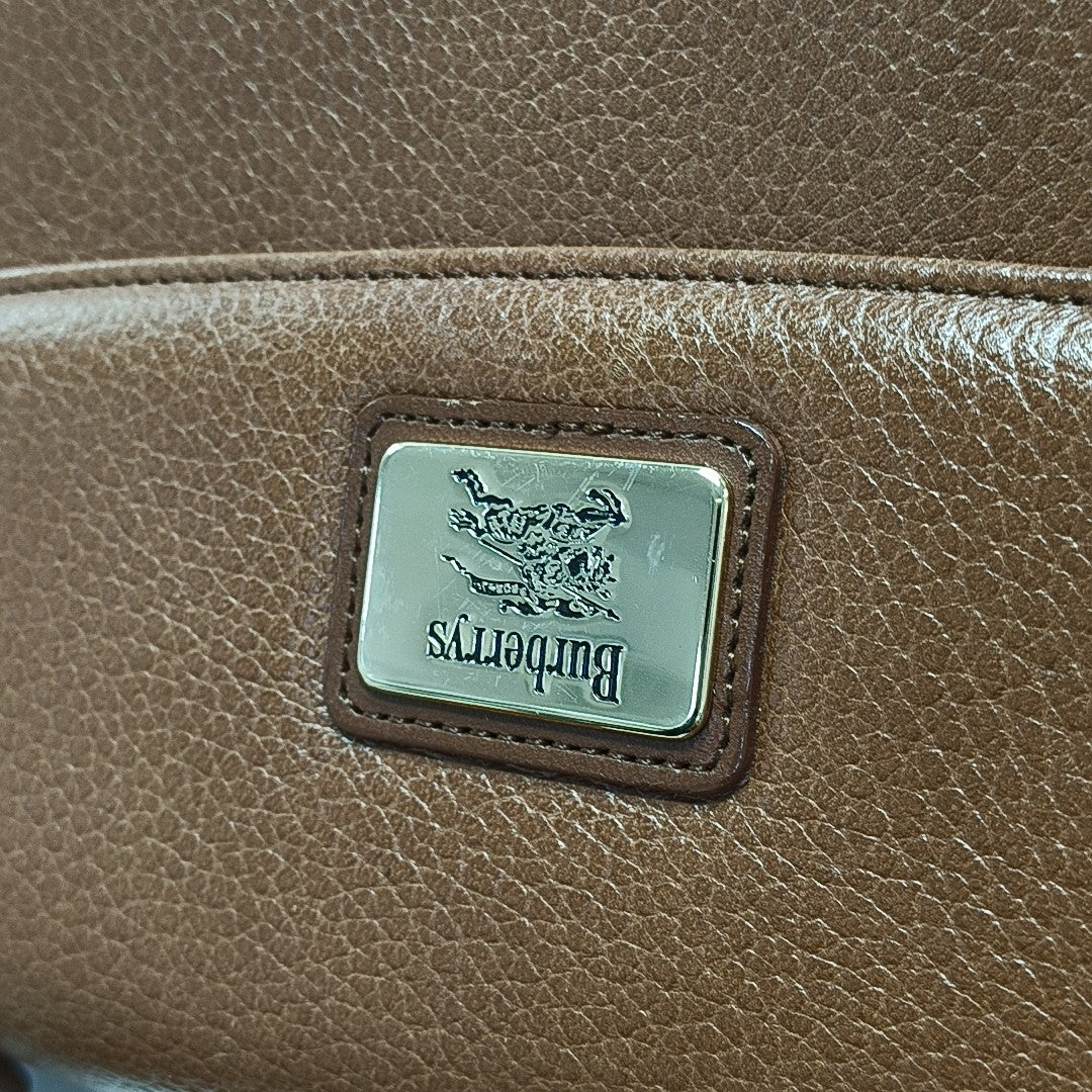 Calfskin Shoulder Bag Brown