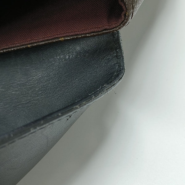 PALK Monogram Coated Canvas Brown