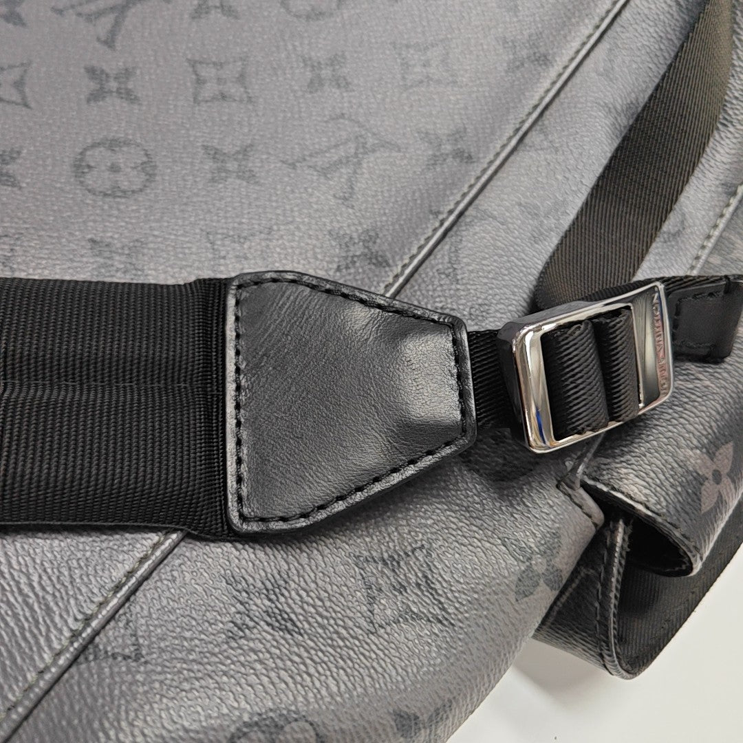 CHRISTOPHER Monogram Coated Canvas Gray
