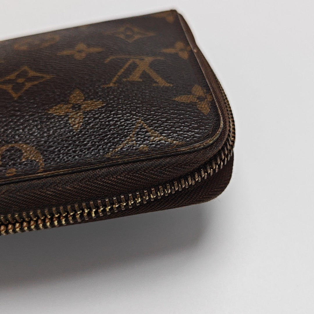 ZIPPY Monogram Coated Canvas Brown Wallet