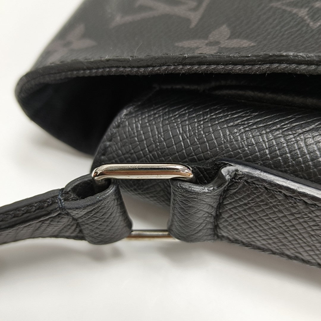 TAIGARAMA Monogram Coated Canvas Black