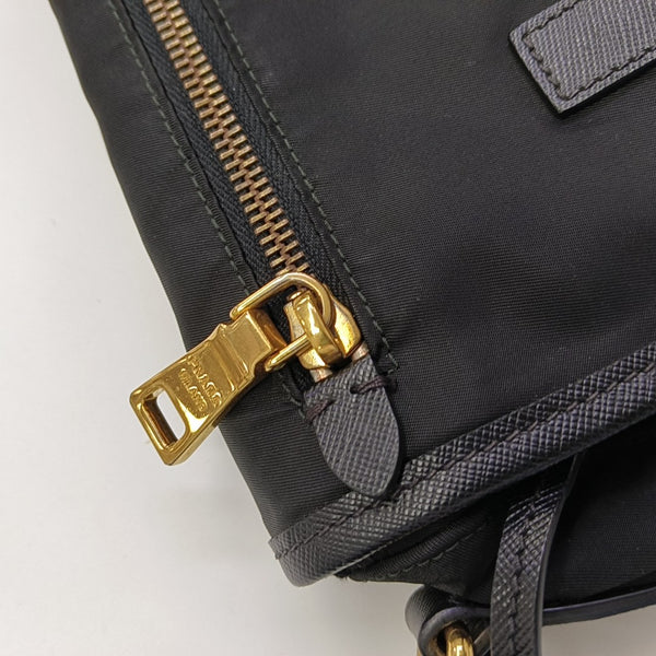 Nylon Shoulder Bag Black