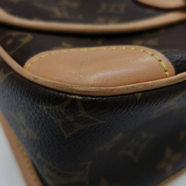 DIANE Monogram Coated Canvas Brown