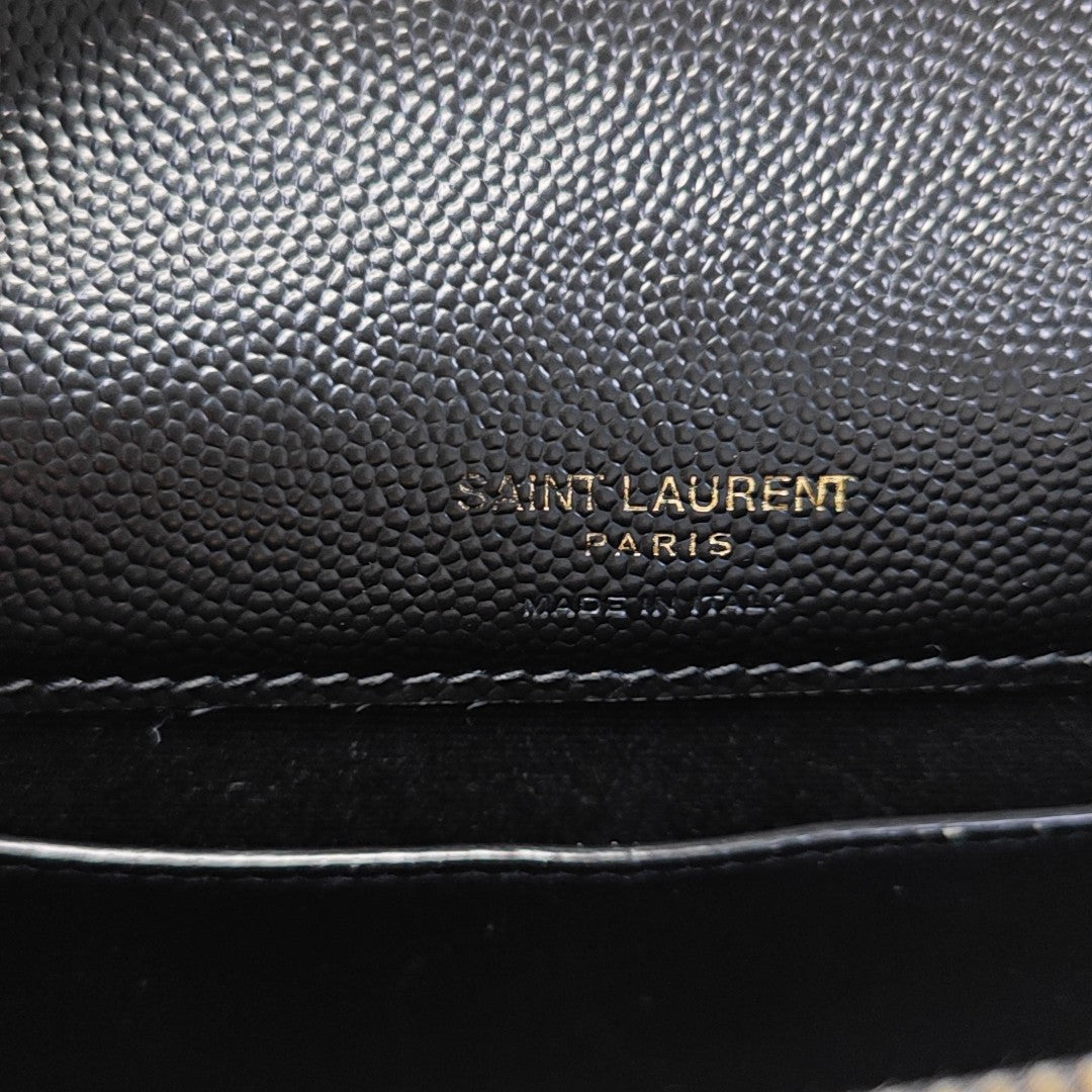 MONOGRAM Chevron Calfskin Black