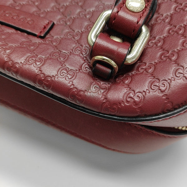 Ligne Shima Monogram Calfskin Red