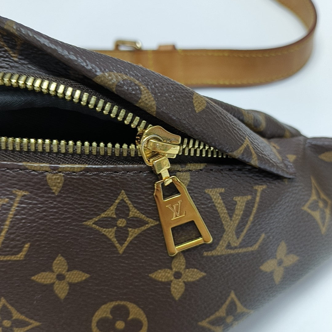 BUMBAG Monogram Coated Canvas Brown