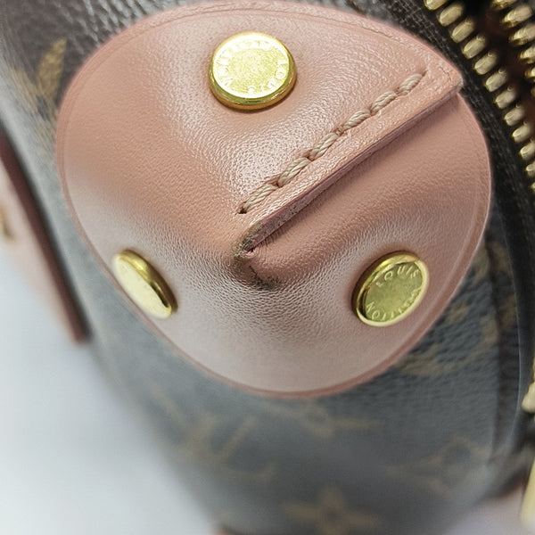 PETITE MALLE Monogram Coated Canvas Brown
