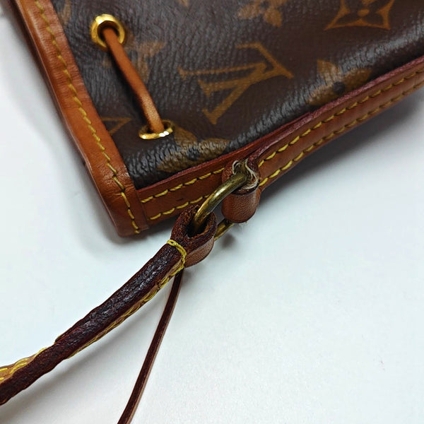 NÉONOÉ Nano Monogram Coated Canvas Brown
