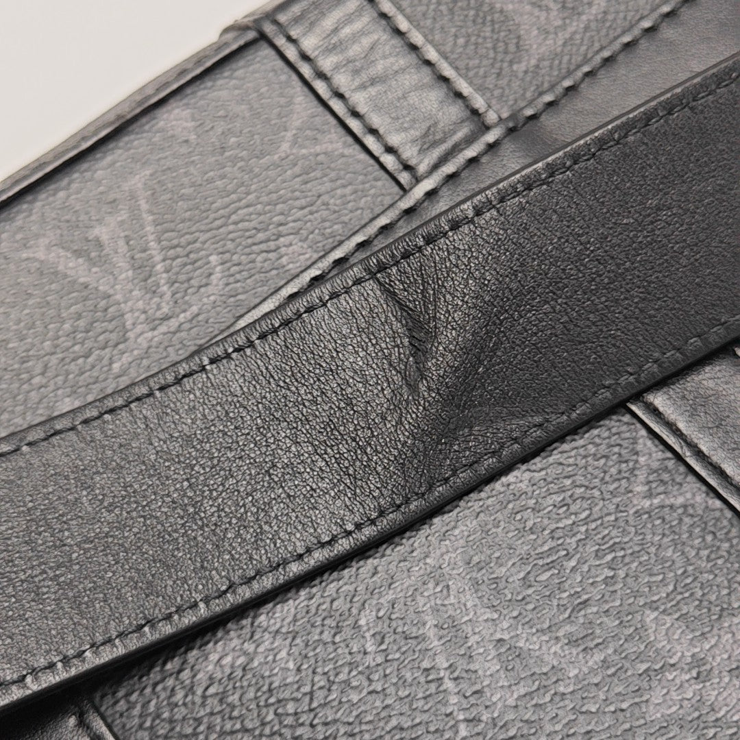TRUNK PM Monogram Coated Canvas Black