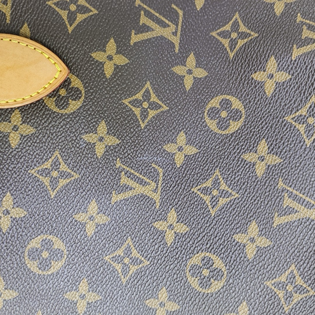 NEVERFULL MM Monogram Coated Canvas Brown