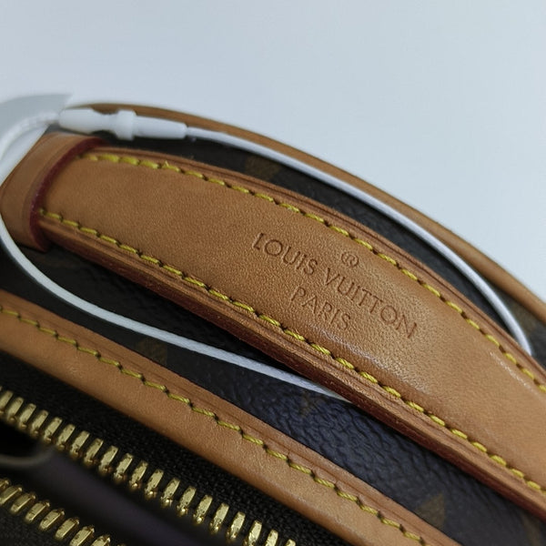BOITE CHAPEAU Mini Monogram Coated Canvas Brown