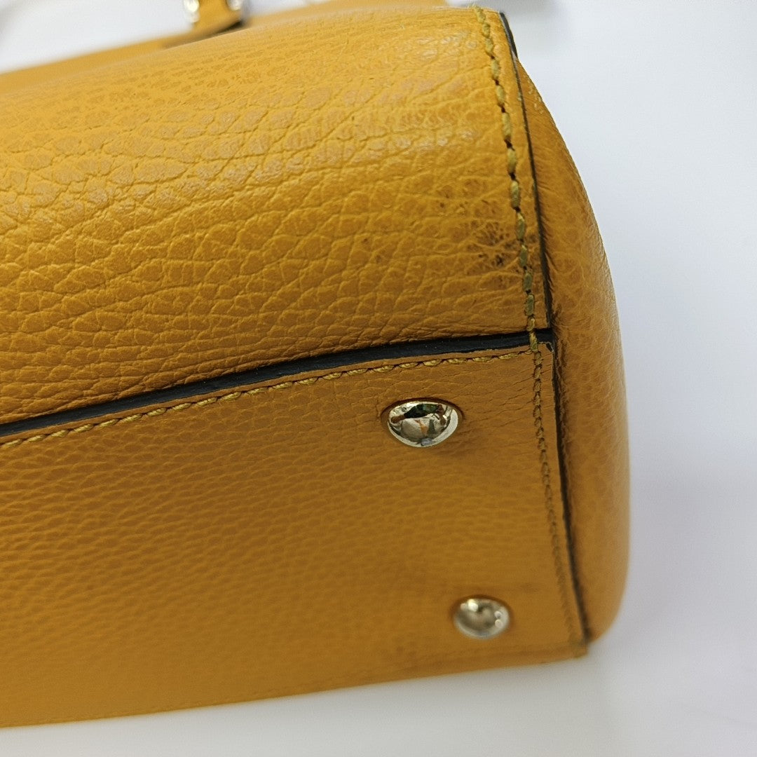 Calfskin Tote Bag Yellow