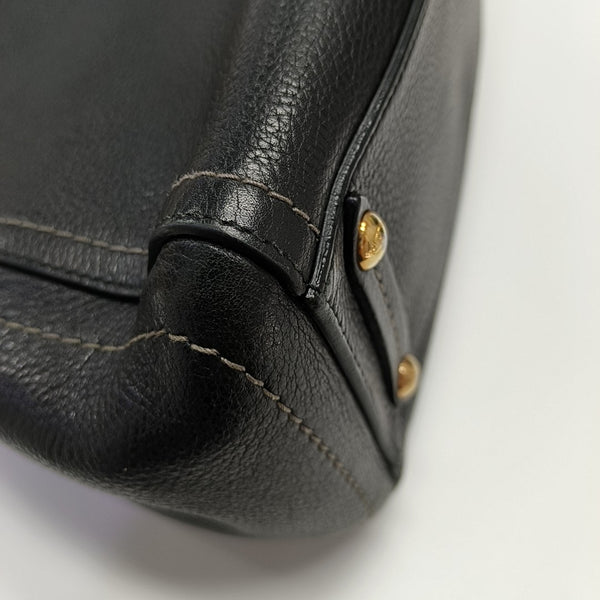 Calfskin Shoulder Bag Black