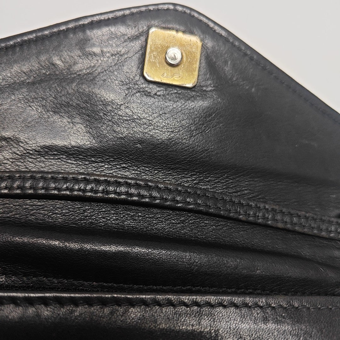 Leather Shoulder Bag Black