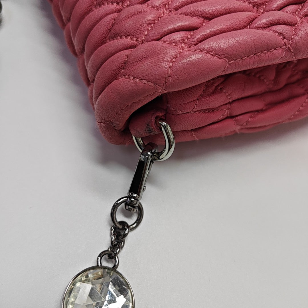 Crystal Quilted Lambskin Pink