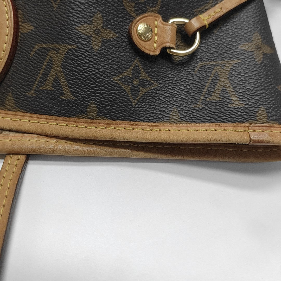 NEVERFULL MM Monogram Coated Canvas Brown