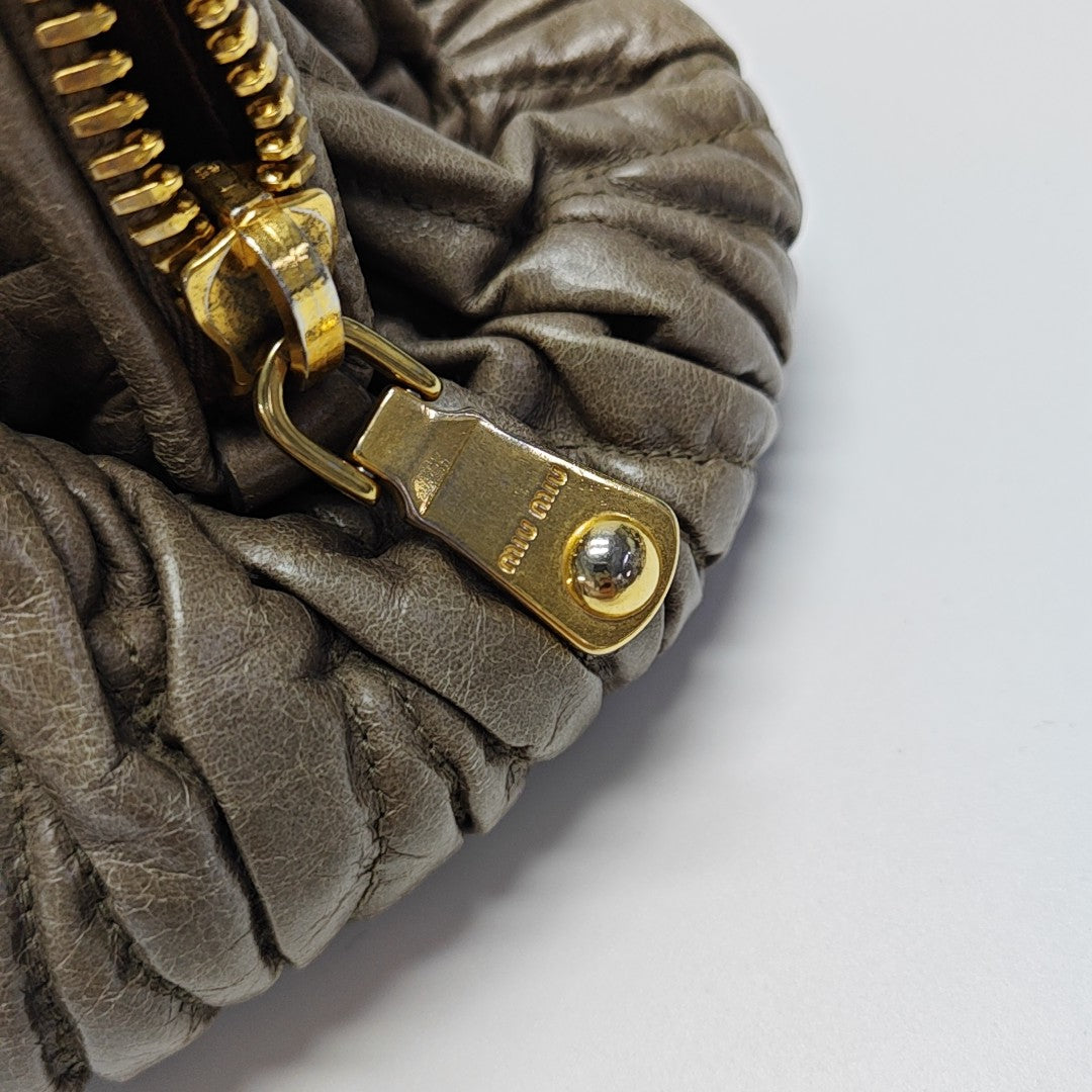 Madras Quilted Lambskin Green