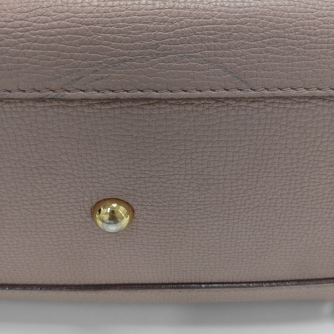The Banner Medium Calfskin Pink