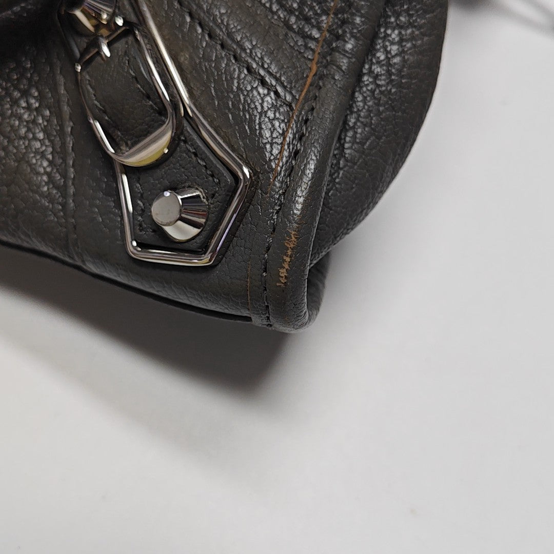 Classic Metallic Edge City Mini Lambskin Gray