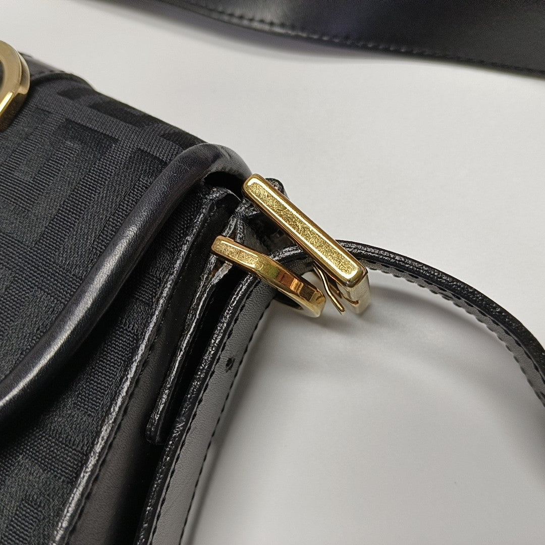 Canvas Shoulder Bag Black