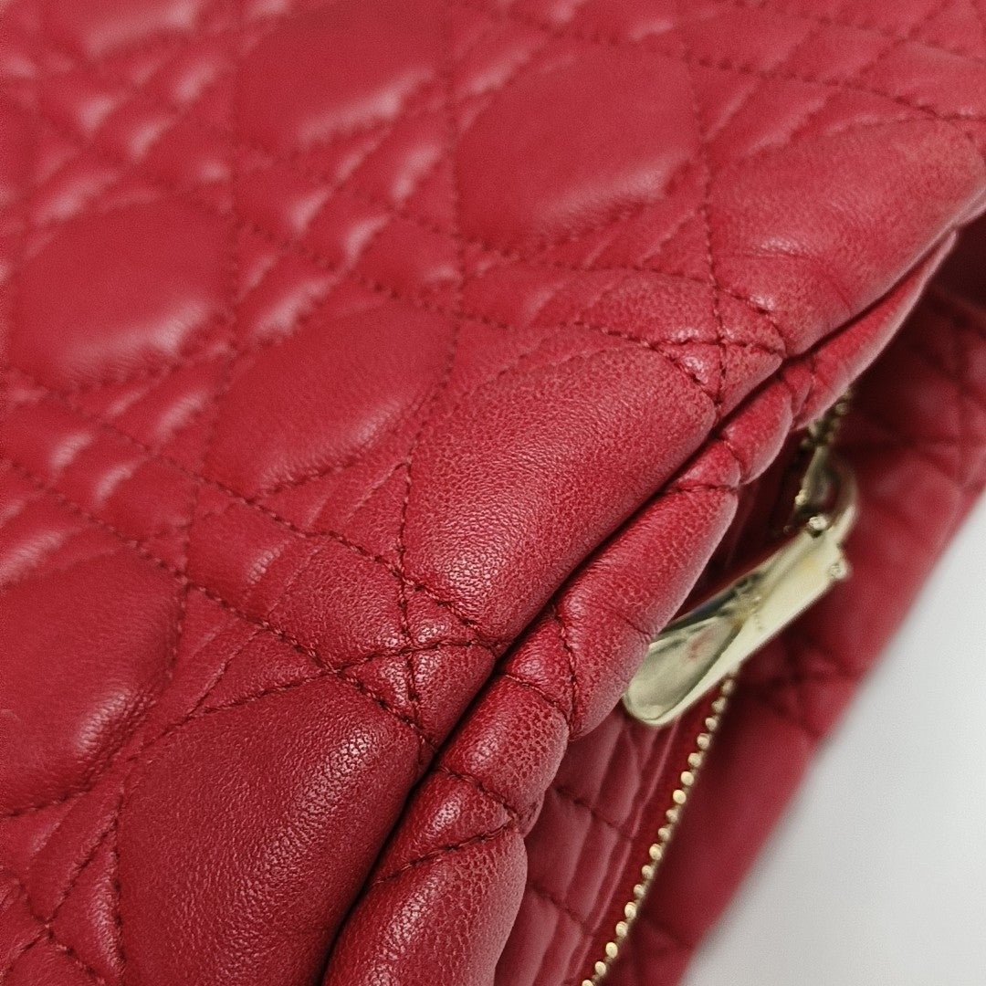 Dior Soft Cannage Lambskin Red