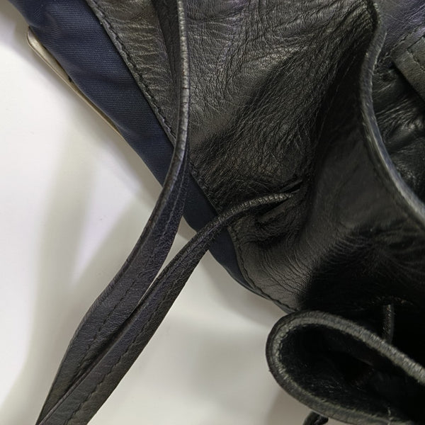 Nylon Shoulder Bag Blue