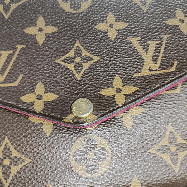 FÉLICIE Monogram Coated Canvas Brown
