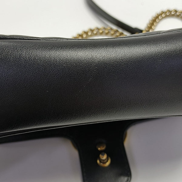 GG Marmont Small Quilted Calfskin Black