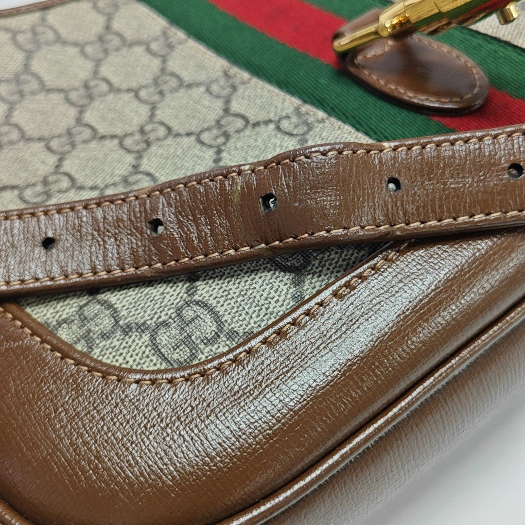 Jackie 1961 Small Monogram Coated Canvas Beige