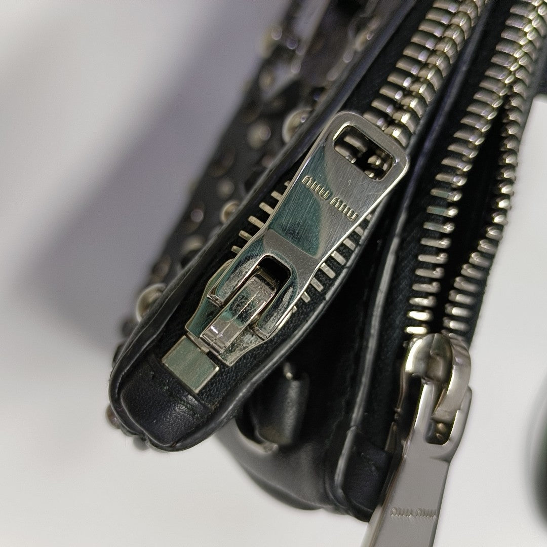 Calfskin Shoulder Bag Black