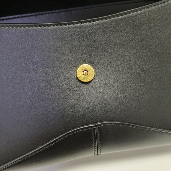 Calfskin Shoulder Bag Black
