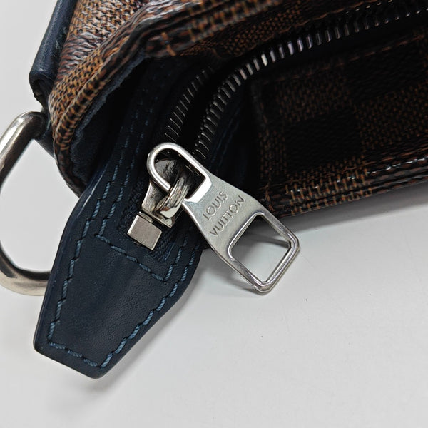 Damier Ebene Coated Canvas Tote Bag Brown