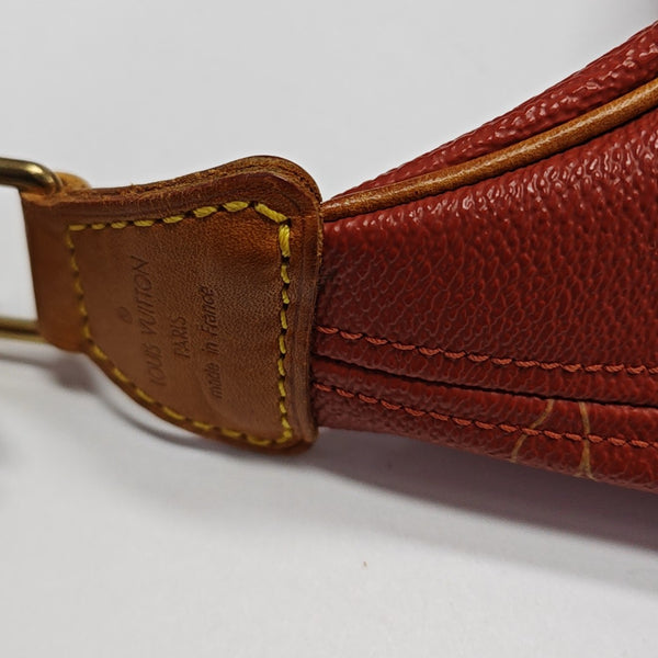 Coated Canvas Shoulder Bag Red
