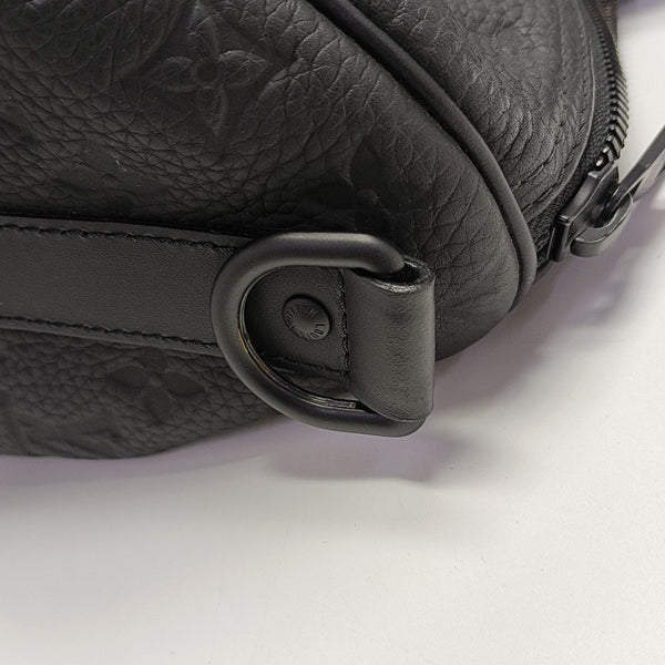KEEPALL 35 Monogram Calfskin Black