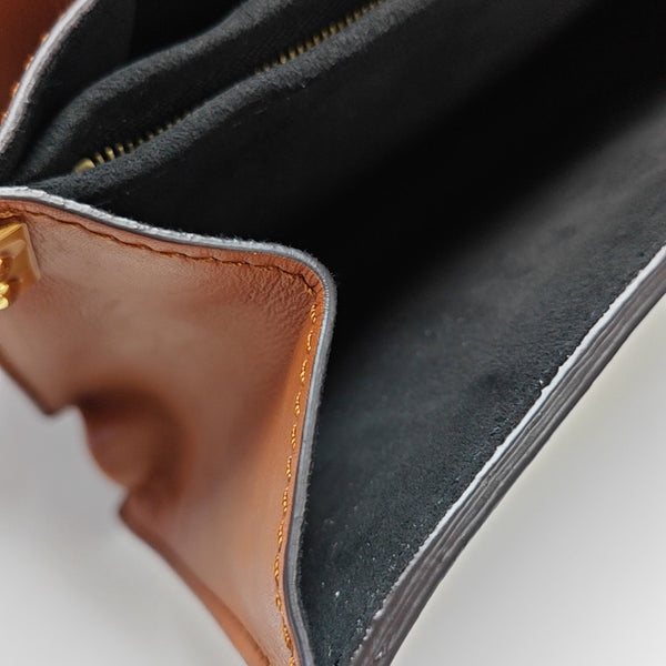 DAUPHINE MM Monogram Coated Canvas Brown